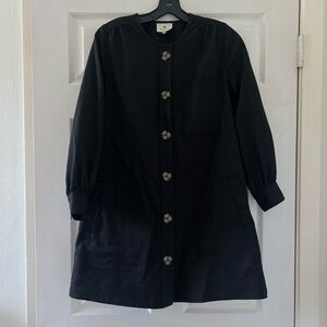 tuckernuck button down black dress
